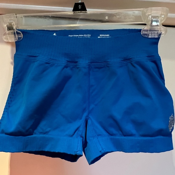 Free People Movement Good Karma Micro Shorts in Classic Blue XS/S and M/L NWOT - Picture 12 of 12